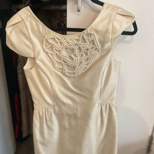 Tibi pearl cap sleeve short dress